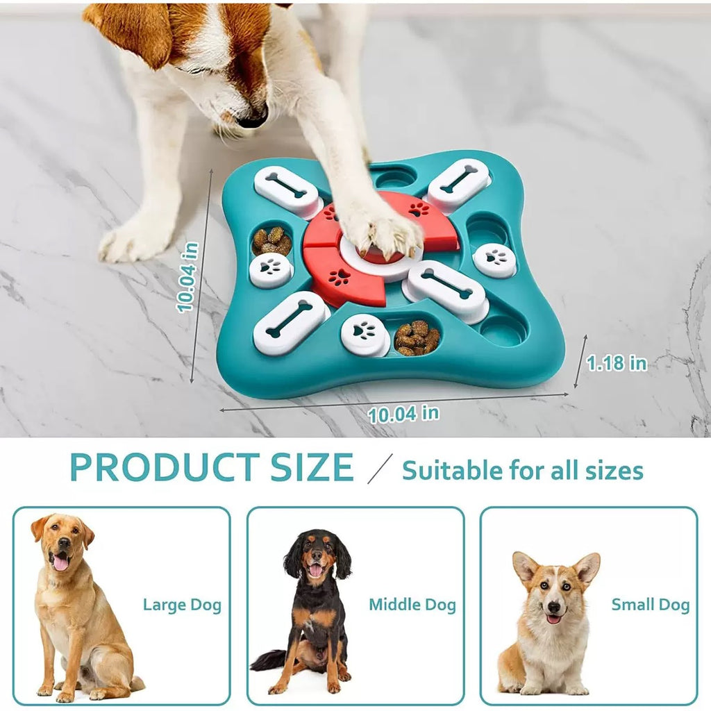 Interactive Treat Puzzle Feeder for Dogs & Cats
