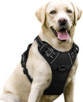 No-Pull Adjustable Dog Harness - Reflective Breathable Pet Vest with Front & Back Leash Clips