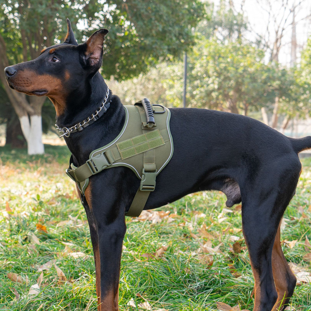 VEMIGO Professional No-Pull Tactical Dog Harness - Reflective Military Vest