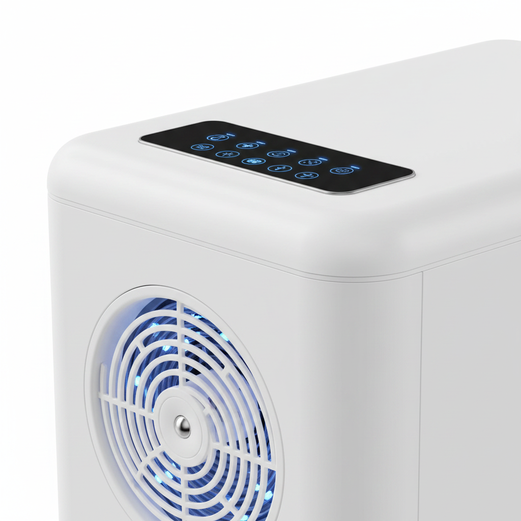 Smart pet dryer box technology detail close-up